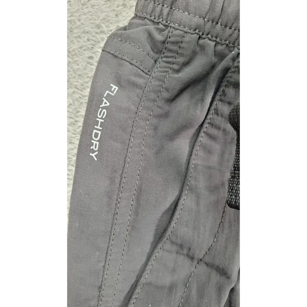 The North Face Mens FlashDry Belted Hiking Shorts Dark Gray Athletic Size Medium